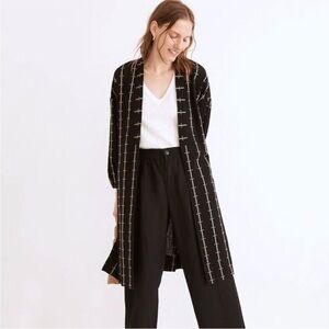 MADEWELL Robe Jacket in Jacquard Stripe